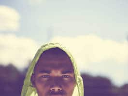 Intense man portrait 