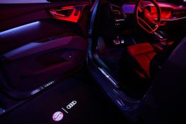 Illuminated Audi interior 