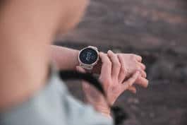 A woman setting time 